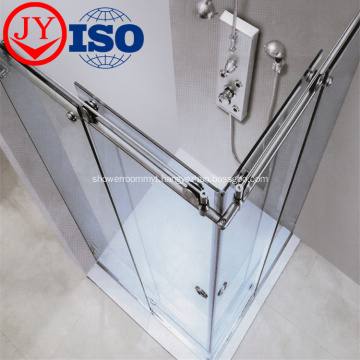 Top Glass Enclosed Simple Sliding Door Shower Room